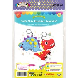 Foam Clay 2-in-1 Dinosaur Keychain Kit Foam Clay 2-in-1 Dinosaur Keychain Kit
